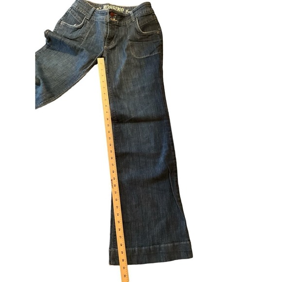 Mossimo Supply Co Jeans Women Size 9 Black Bootcut Leg Low-Rise Dark Wash Cotton - Picture 4 of 7